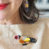 Go for Goldfinch Brooch