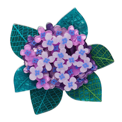 Heavenly Hydrangea Brooch  -  Erstwilder  -  Quirky Resin and Enamel Accessories