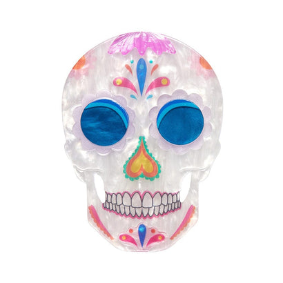 Dia De Los Muertos Brooch (IMPERFECT)  -  Erstwilder  -  Quirky Resin and Enamel Accessories