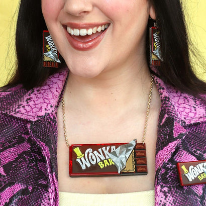 Winning Wonka Bar Necklace  -  Erstwilder  -  Quirky Resin and Enamel Accessories