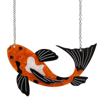 Playing Koi Necklace  -  Erstwilder  -  Quirky Resin and Enamel Accessories