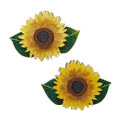 Sunshine and Smiles Hair Clips Set - 2 Piece  -  Erstwilder  -  Quirky Resin and Enamel Accessories