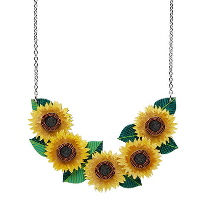 Sunshine and Smiles Necklace  -  Erstwilder  -  Quirky Resin and Enamel Accessories