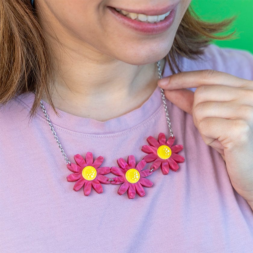 Daisy Chain Necklace  -  Erstwilder  -  Quirky Resin and Enamel Accessories