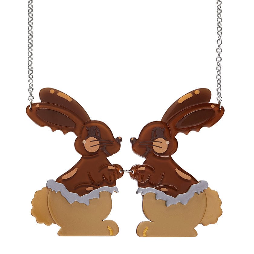 Cocoa the Bunny Necklace  -  Erstwilder  -  Quirky Resin and Enamel Accessories