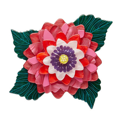 Dazzling Dahlia Brooch  -  Erstwilder  -  Quirky Resin and Enamel Accessories