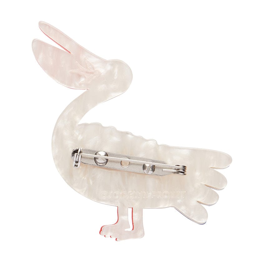 Pelican Perfection Brooch  -  Erstwilder  -  Quirky Resin and Enamel Accessories