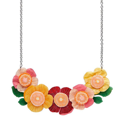 Pretty Poppies Necklace  -  Erstwilder  -  Quirky Resin and Enamel Accessories