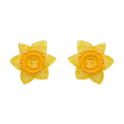 Delightful Daffodil Stud Earrings  -  Erstwilder  -  Quirky Resin and Enamel Accessories