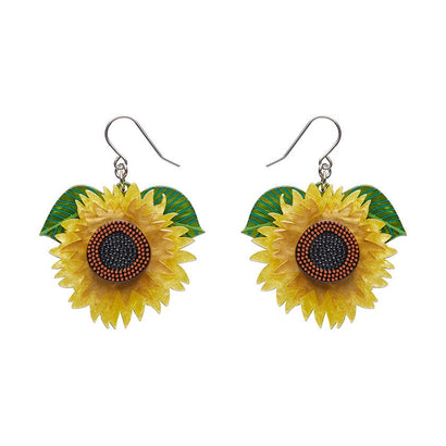 Sunshine and Smiles Drop Earrings  -  Erstwilder  -  Quirky Resin and Enamel Accessories