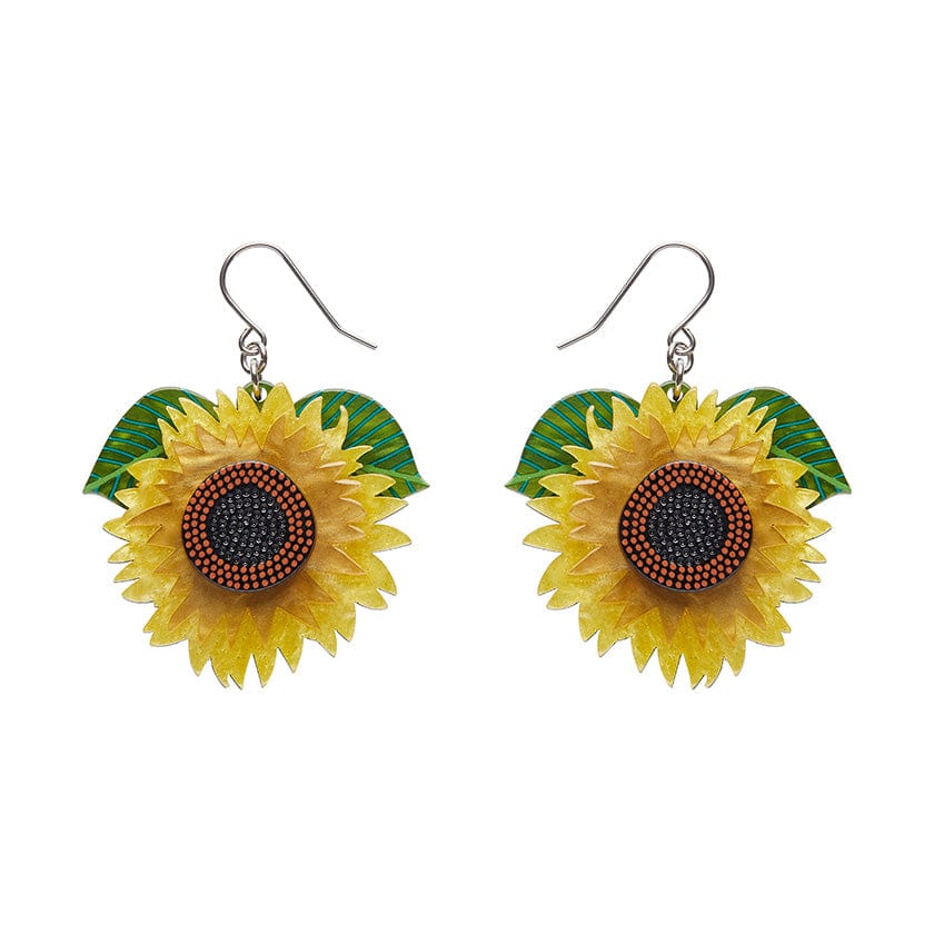 Sunshine and Smiles Drop Earrings  -  Erstwilder  -  Quirky Resin and Enamel Accessories