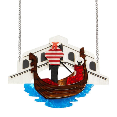 Canals of Venice Necklace (IMPERFECT)  -  Erstwilder  -  Quirky Resin and Enamel Accessories