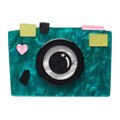 Snap Happy Sally Brooch  -  Erstwilder  -  Quirky Resin and Enamel Accessories