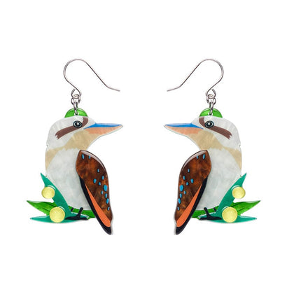 Kirby the Kookaburra Drop Earrings (IMPERFECT)  -  Erstwilder  -  Quirky Resin and Enamel Accessories