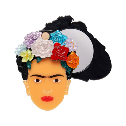 My Own Muse Frida Mirror Compact (IMPERFECT)  -  Erstwilder  -  Quirky Resin and Enamel Accessories