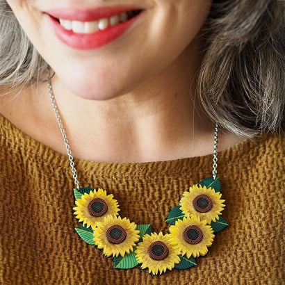 Sunshine and Smiles Necklace  -  Erstwilder  -  Quirky Resin and Enamel Accessories