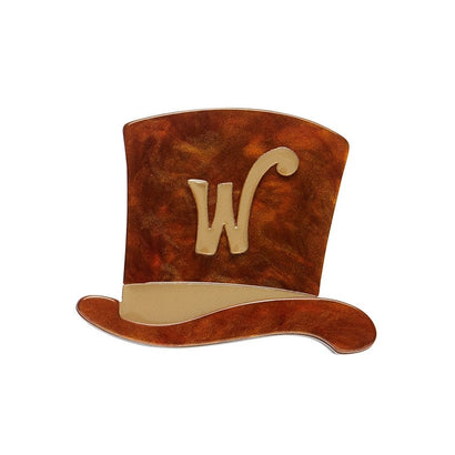 Mr Wonka's Hat Mini Brooch  -  Erstwilder  -  Quirky Resin and Enamel Accessories