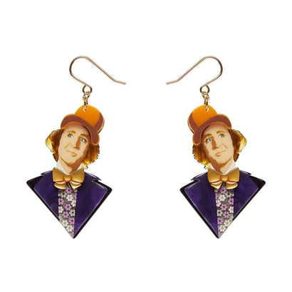 Mr Wonka Drop Earrings  -  Erstwilder  -  Quirky Resin and Enamel Accessories