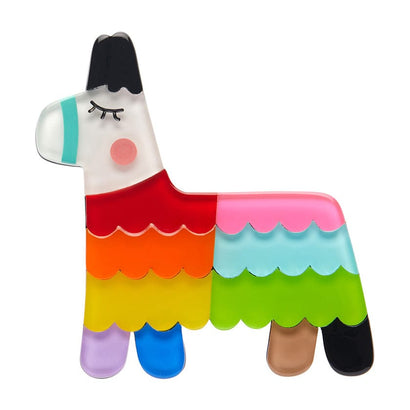 Viva Pride Pinata Brooch (IMPERFECT)  -  Erstwilder  -  Quirky Resin and Enamel Accessories