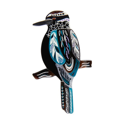 The Kookaburra 'Gunggaga' Brooch (IMPERFECT)  -  Erstwilder  -  Quirky Resin and Enamel Accessories