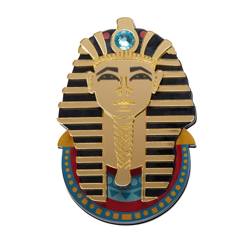 The Boy King Tutankhamun Brooch (IMPERFECT)  -  Erstwilder  -  Quirky Resin and Enamel Accessories