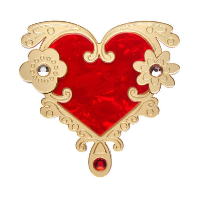 Love or Narcissism Brooch (IMPERFECT)  -  Erstwilder  -  Quirky Resin and Enamel Accessories