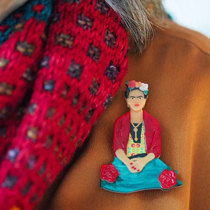 The One Frida Brooch (IMPERFECT)  -  Erstwilder  -  Quirky Resin and Enamel Accessories