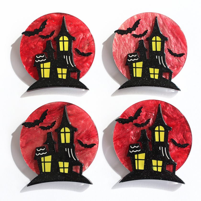 On Haunted Hill Brooch  -  Erstwilder  -  Quirky Resin and Enamel Accessories