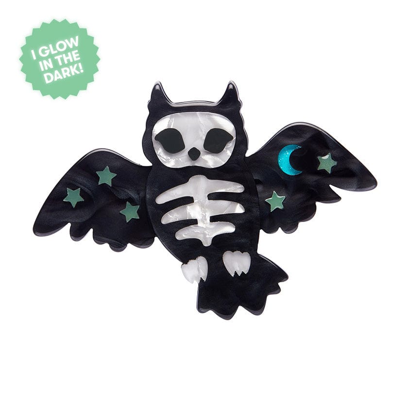 Hoot and Haunt Brooch  -  Erstwilder  -  Quirky Resin and Enamel Accessories