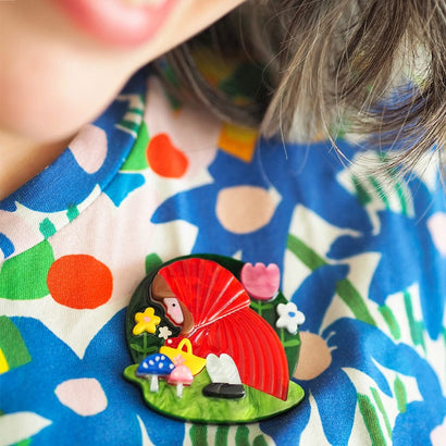 Hoodwinked Brooch (IMPERFECT)  -  Erstwilder  -  Quirky Resin and Enamel Accessories