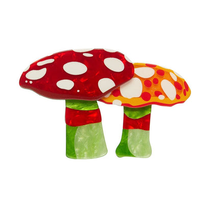 Candy Mushrooms Brooch  -  Erstwilder  -  Quirky Resin and Enamel Accessories