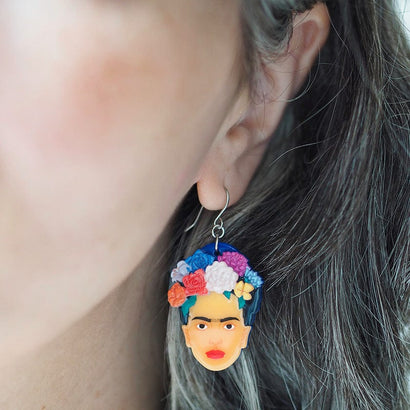 My Own Muse Frida Drop Earrings (IMPERFECT)  -  Erstwilder  -  Quirky Resin and Enamel Accessories