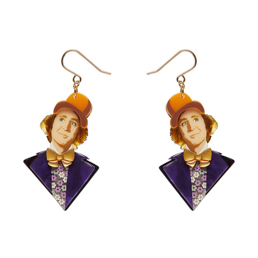 Mr Wonka Drop Earrings  -  Erstwilder  -  Quirky Resin and Enamel Accessories