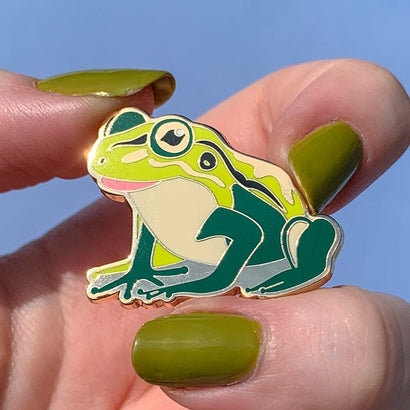 Frodo the Frog Enamel Pin  -  Erstwilder  -  Quirky Resin and Enamel Accessories