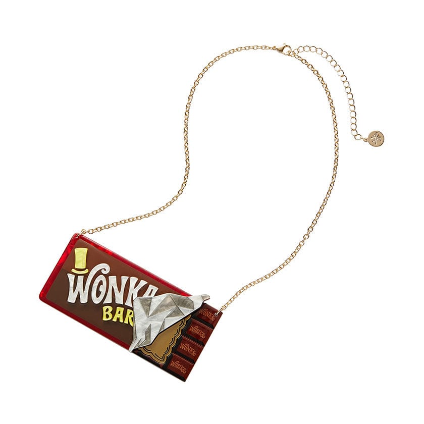 Winning Wonka Bar Necklace  -  Erstwilder  -  Quirky Resin and Enamel Accessories