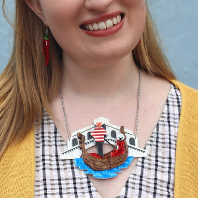 Canals of Venice Necklace (IMPERFECT)  -  Erstwilder  -  Quirky Resin and Enamel Accessories