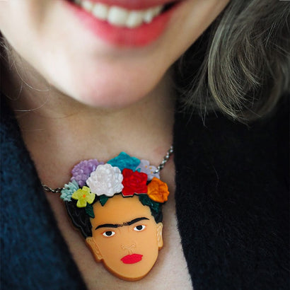 My Own Muse Frida Necklace (IMPERFECT)  -  Erstwilder  -  Quirky Resin and Enamel Accessories