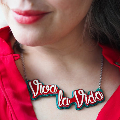 Viva La Vida Necklace (IMPERFECT)  -  Erstwilder  -  Quirky Resin and Enamel Accessories