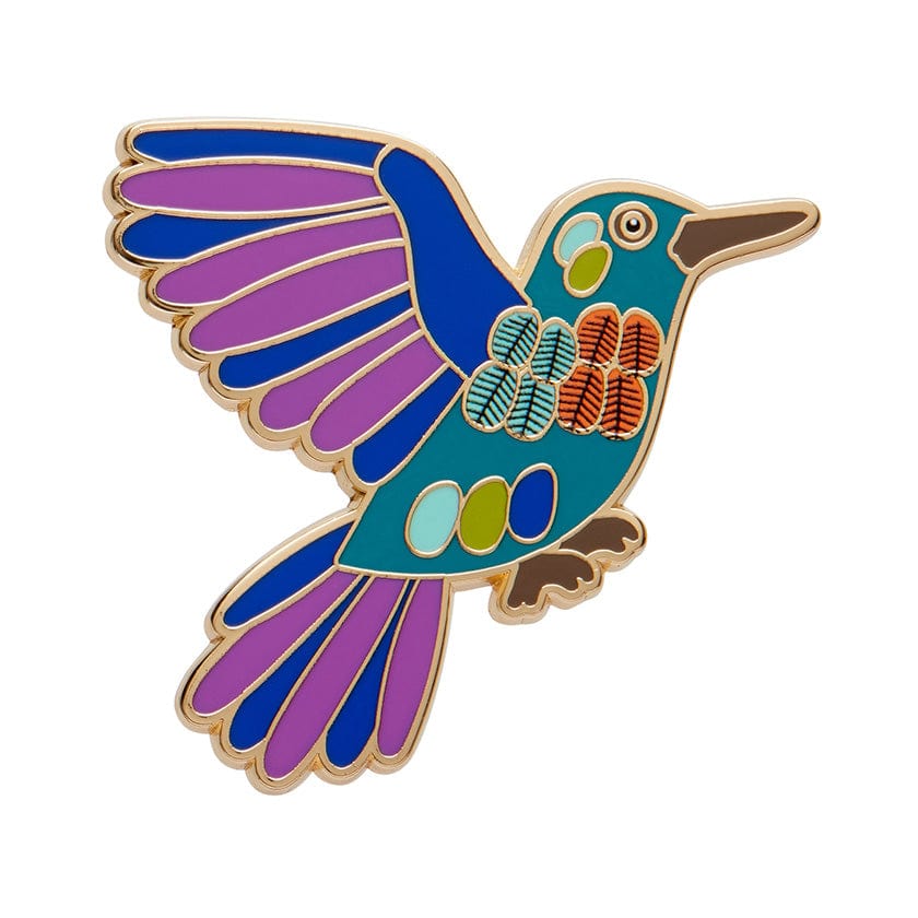 Humming Harmony Enamel Pin  -  Erstwilder  -  Quirky Resin and Enamel Accessories