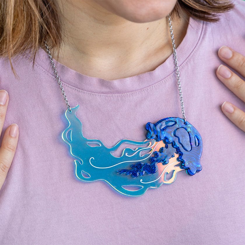 Slippin’ Under Necklace  -  Erstwilder  -  Quirky Resin and Enamel Accessories