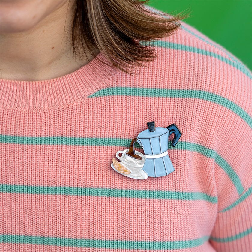 Buongiorno Brooch  -  Erstwilder  -  Quirky Resin and Enamel Accessories