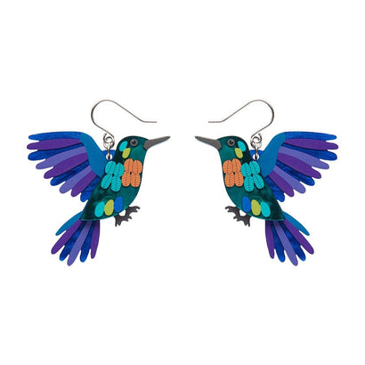 Humming Harmony Drop Earrings  -  Erstwilder  -  Quirky Resin and Enamel Accessories