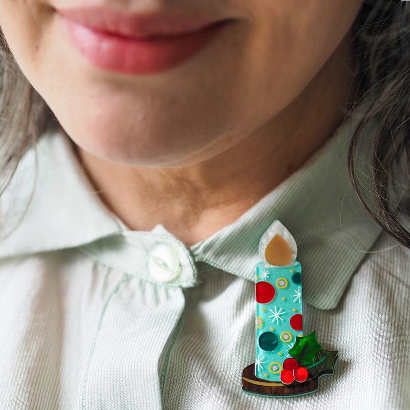 The Light of Joy Brooch  -  Erstwilder  -  Quirky Resin and Enamel Accessories