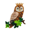 Regal Woodland Owl Brooch