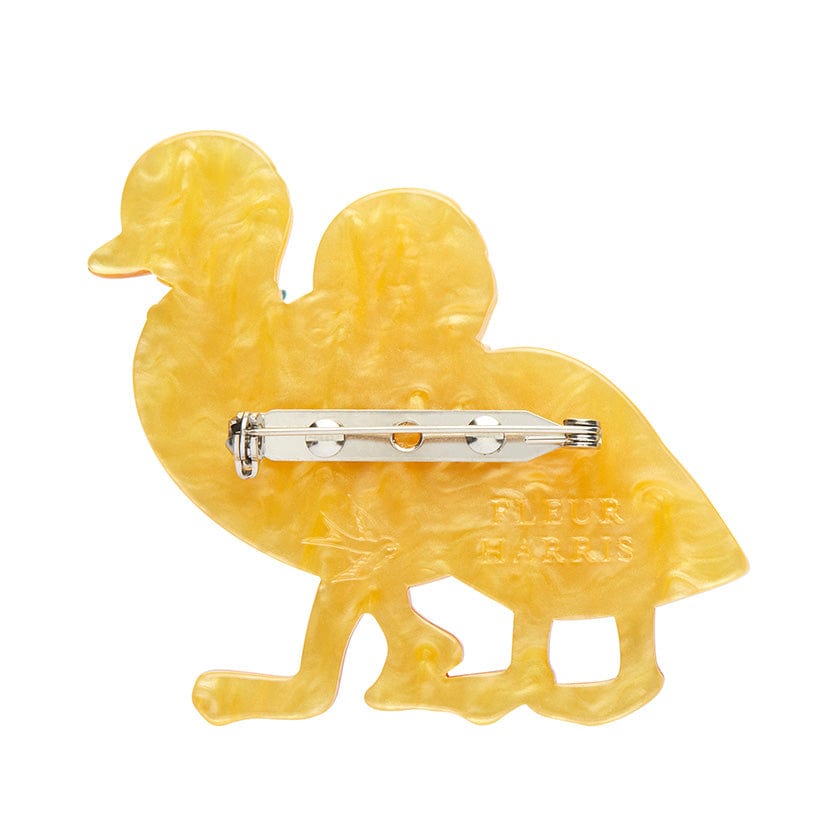 Well-Dressed Ducklings Brooch  -  Erstwilder  -  Quirky Resin and Enamel Accessories