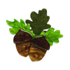 Woodland Acorns Brooch