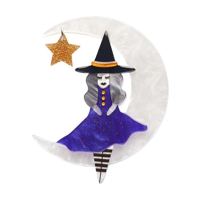 The Witching Hour Brooch  -  Erstwilder  -  Quirky Resin and Enamel Accessories