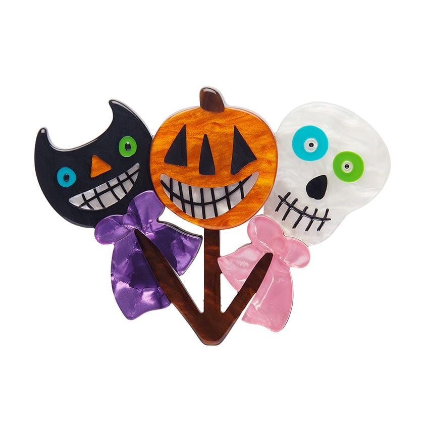 Friends that Scare Together Brooch  -  Erstwilder  -  Quirky Resin and Enamel Accessories