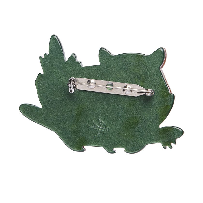 Nibbles the Wombat Brooch  -  Erstwilder  -  Quirky Resin and Enamel Accessories