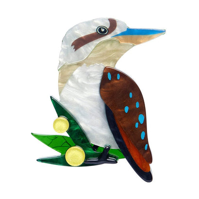 Kirby the Kookaburra Brooch  -  Erstwilder  -  Quirky Resin and Enamel Accessories